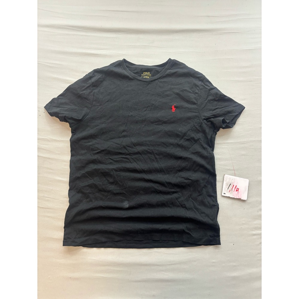 Polo Ralph Lauren Mens Black Crew Neck Short Sleeve Pony Logo T-Shirt Large